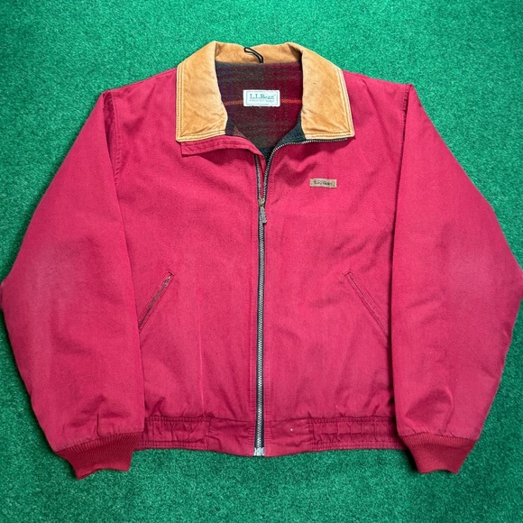 VTG 90s L.L. Bean Blanket Lined Detroit Crimson Carhartt J01 J97 Style XL Jacket